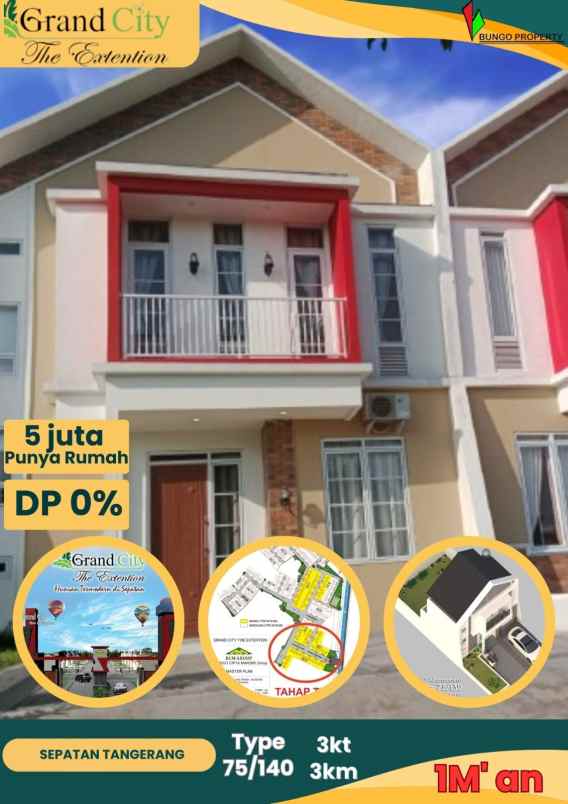 rumah readystock 5juta free dp dan biaya proses