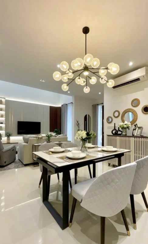 rumah semi furnished di perumahan elite graha natura s