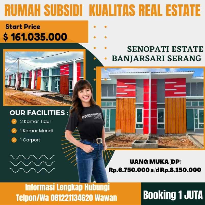 rumah subsidi senopati banjarsari serang