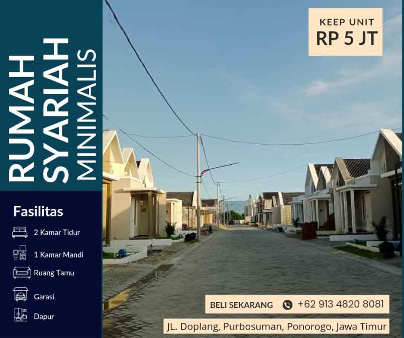 rumah syariah minimalis di ponorogo kota terlaris