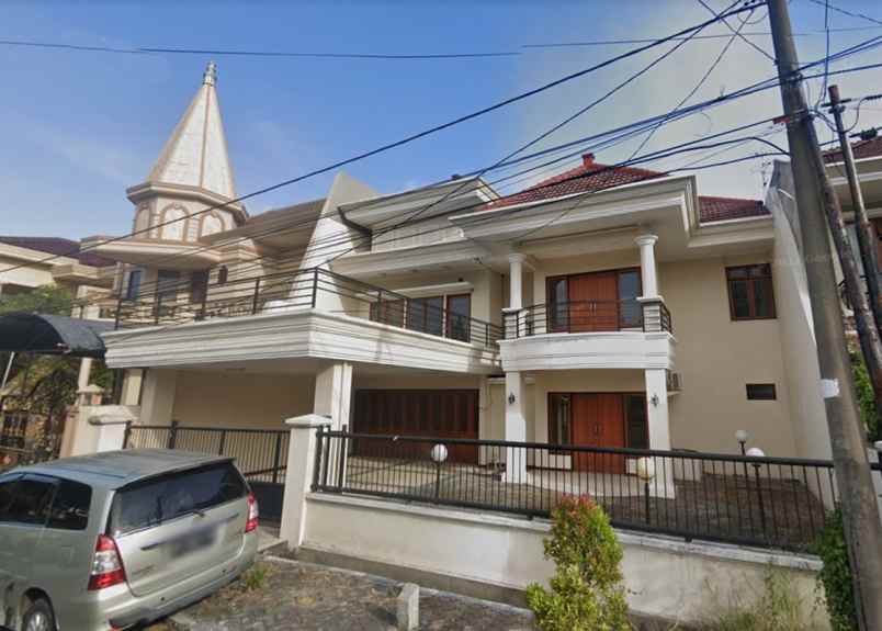 sewa rumah mewah bagus area perum baruk utara surabaya