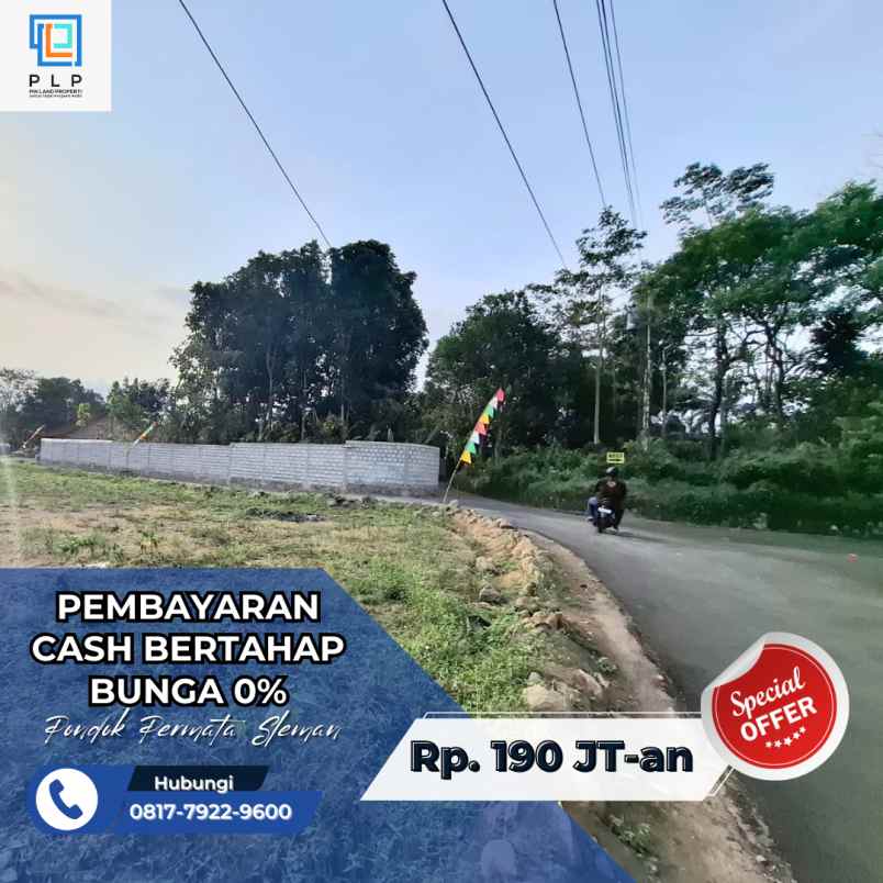 tanah 190 jutaan hanya 4 menit dari jalan magelang