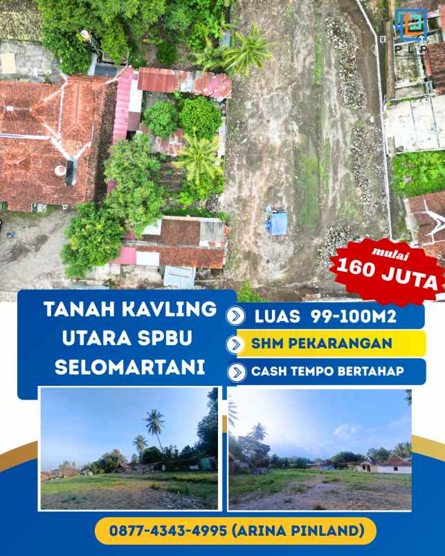 tanah kavling utara spbu selomartani kalasan