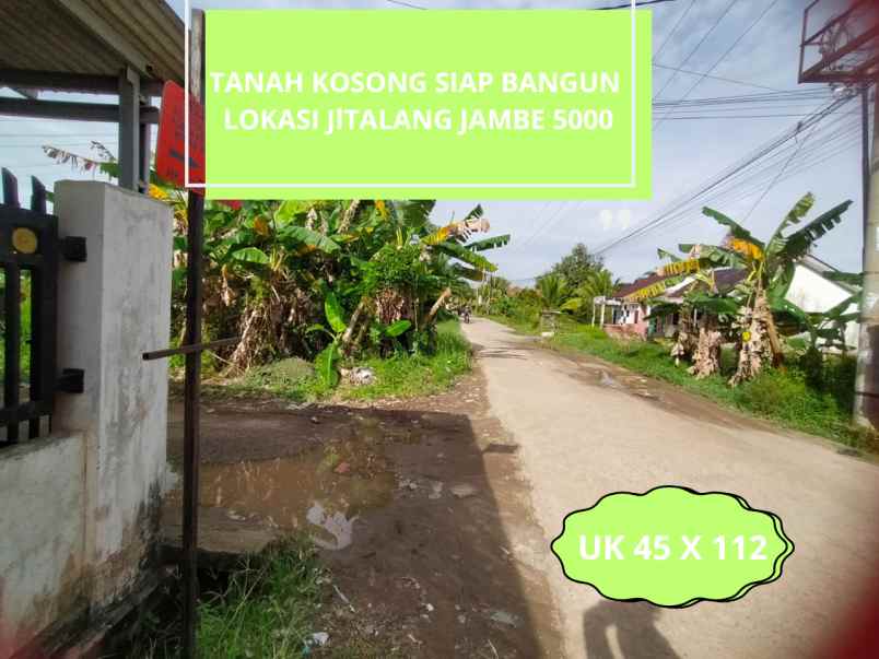 tanah murah dan strategis tl jambe5000 kota palembang