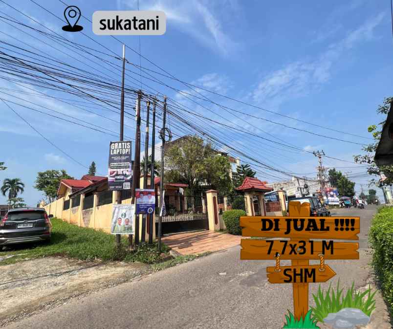 tanah pinggir jalan bebas banjir