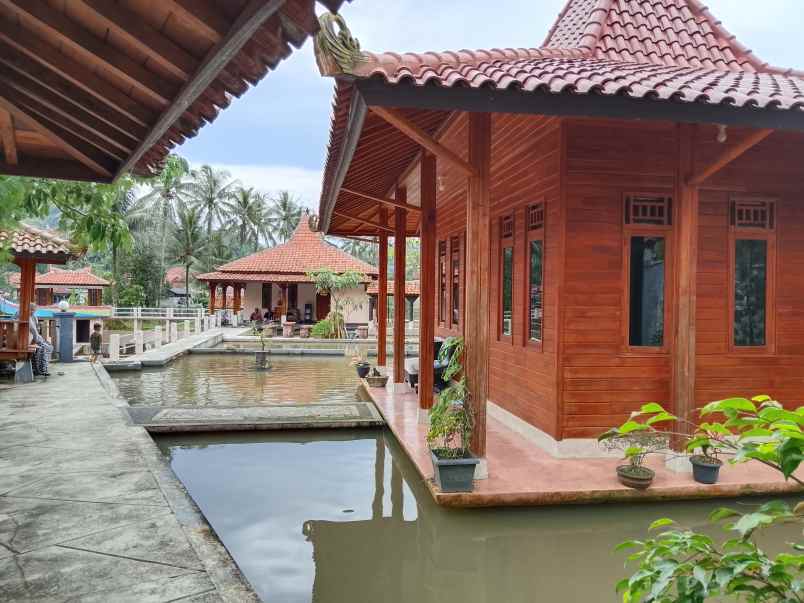 vila kolam ikan dekat sungai view bagus di subang