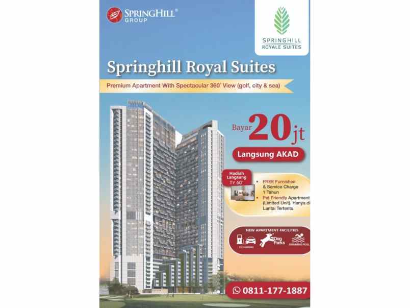 dijual apartemen the springhill royal suite