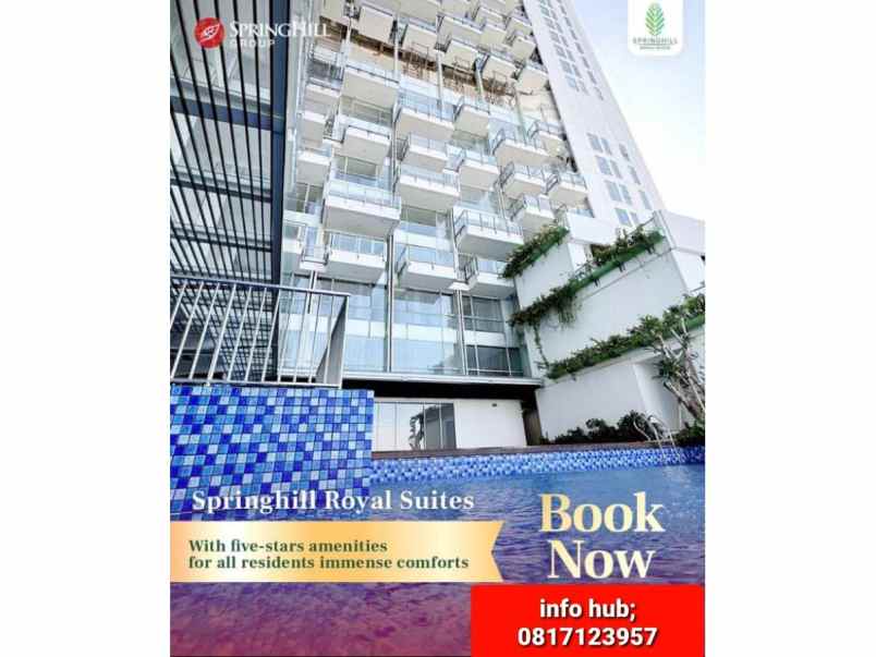 dijual apartemen the springhill royal suite