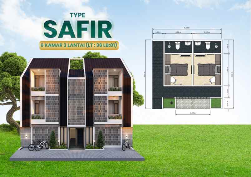 dijual kost cikarawang