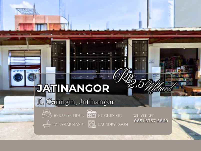 dijual kost jalan caringin