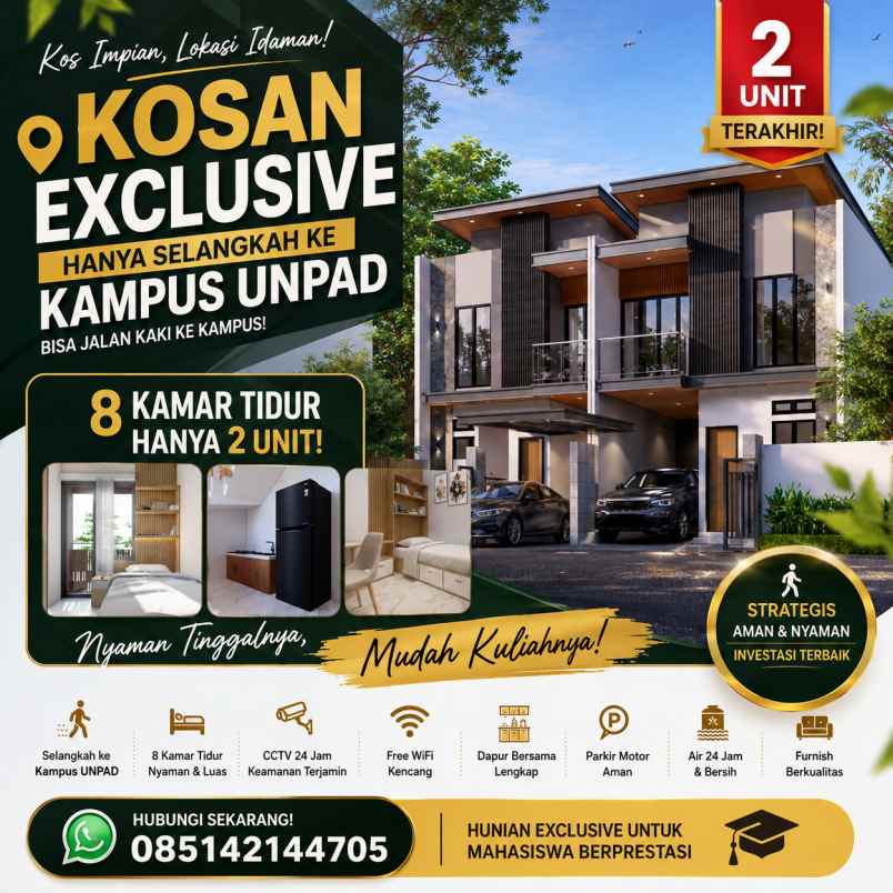dijual kost premium dekat kampus unpad jatinangor