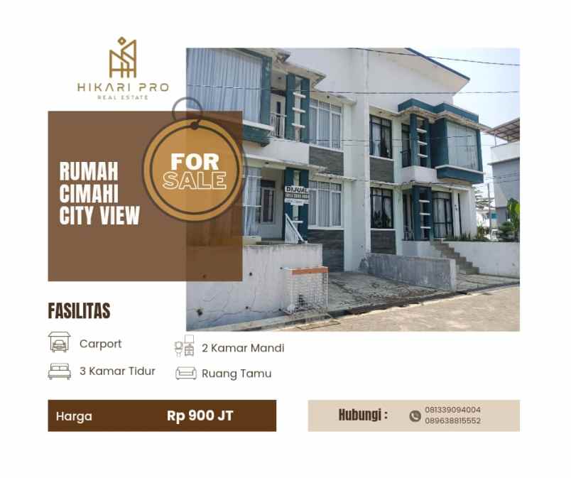 dijual mendesak rumah 2 lantai cimahi city view