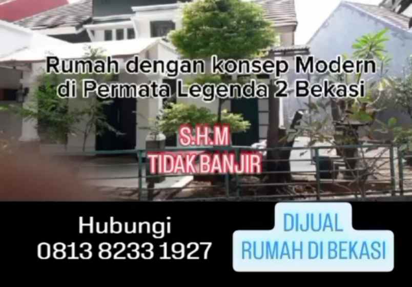 dijual murah rumah luas 209 m kota bekasi