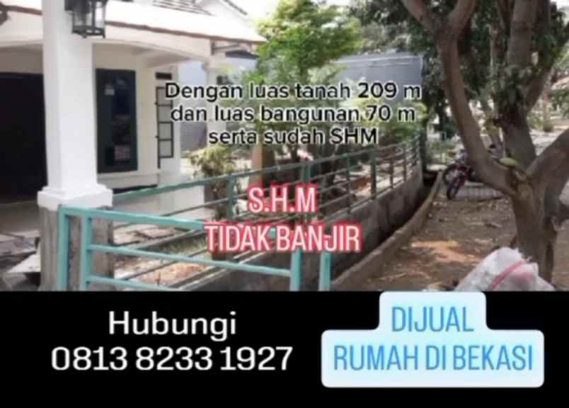 dijual murah rumah luas 209 m kota bekasi
