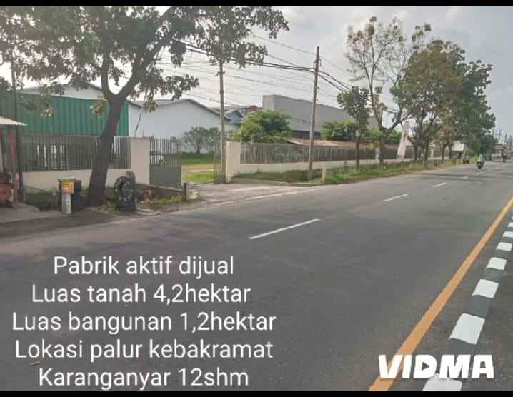 dijual pabrik spon di karanganyar