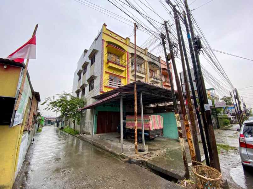 dijual ruko 3 lantai jl amal medan sunggal