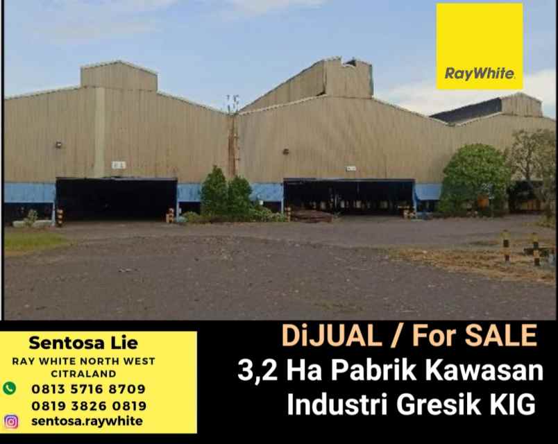 dijual ruko gudang kantor kawasan industri gresik
