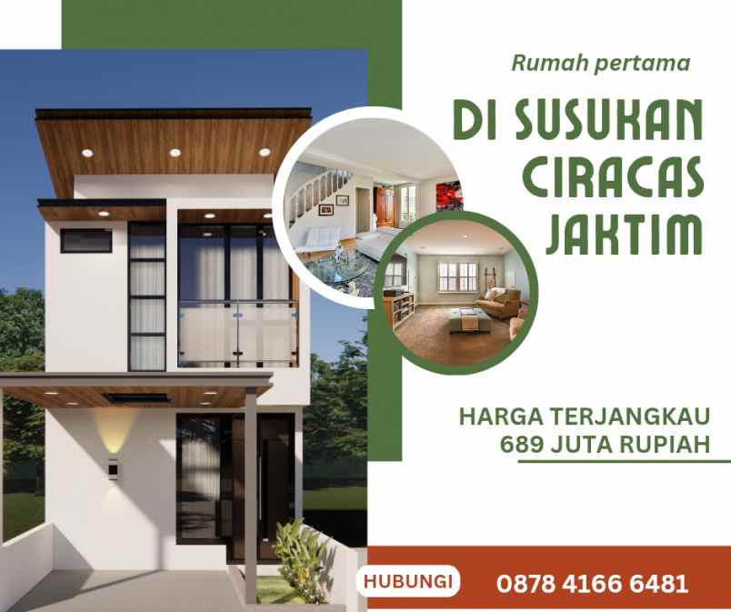 dijual rumah 2 lantai lokasi sangat strategis