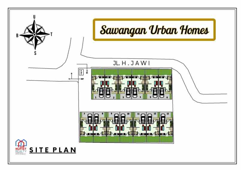 dijual rumah 2 lantai sawangan urban homes