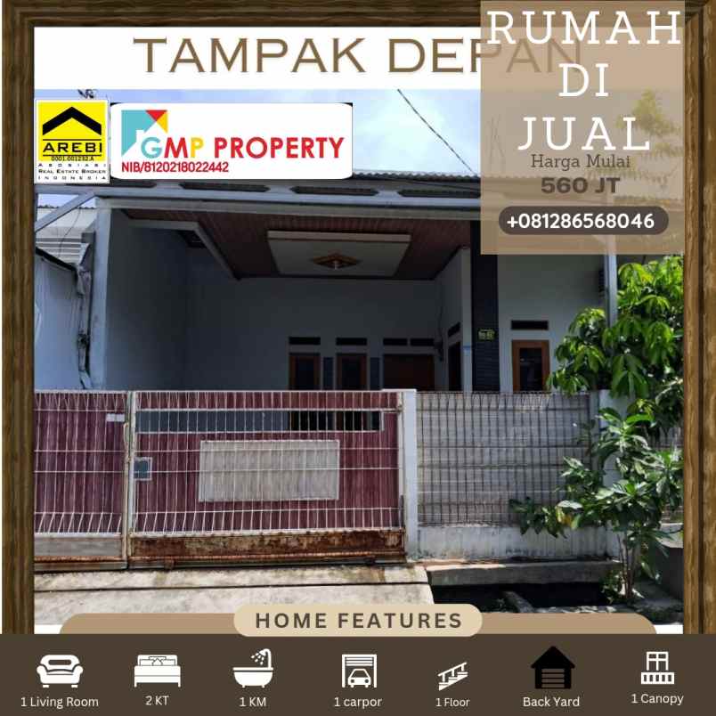 dijual rumah aren jaya