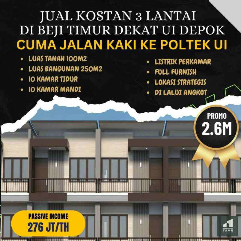 dijual rumah beji timur