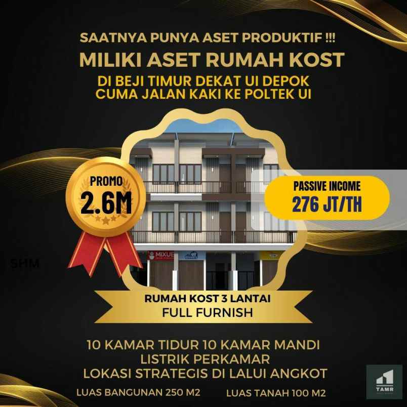 dijual rumah beji timur