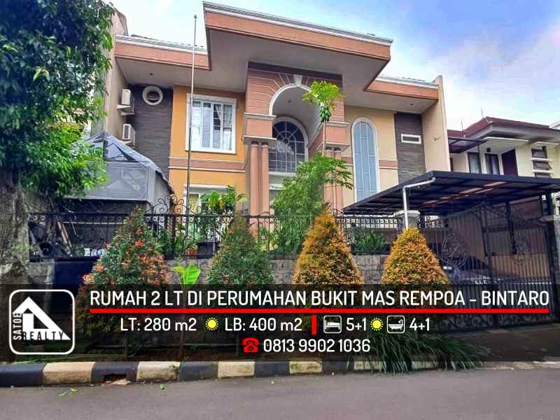 dijual rumah bukit mas rempoa