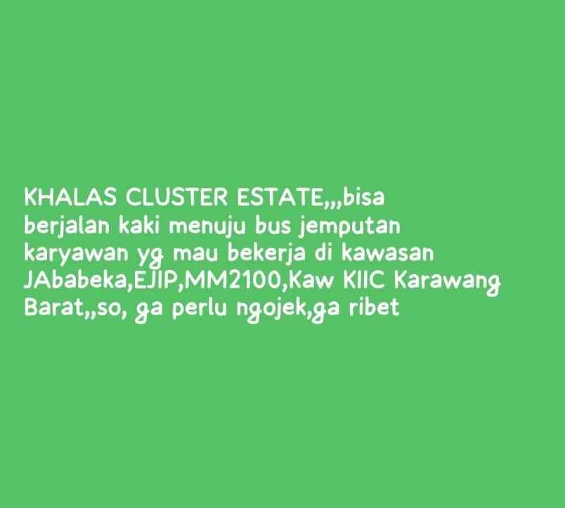 dijual rumah cikarang kota