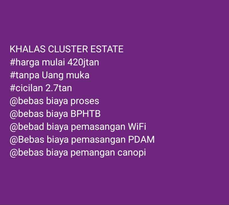 dijual rumah cikarang kota