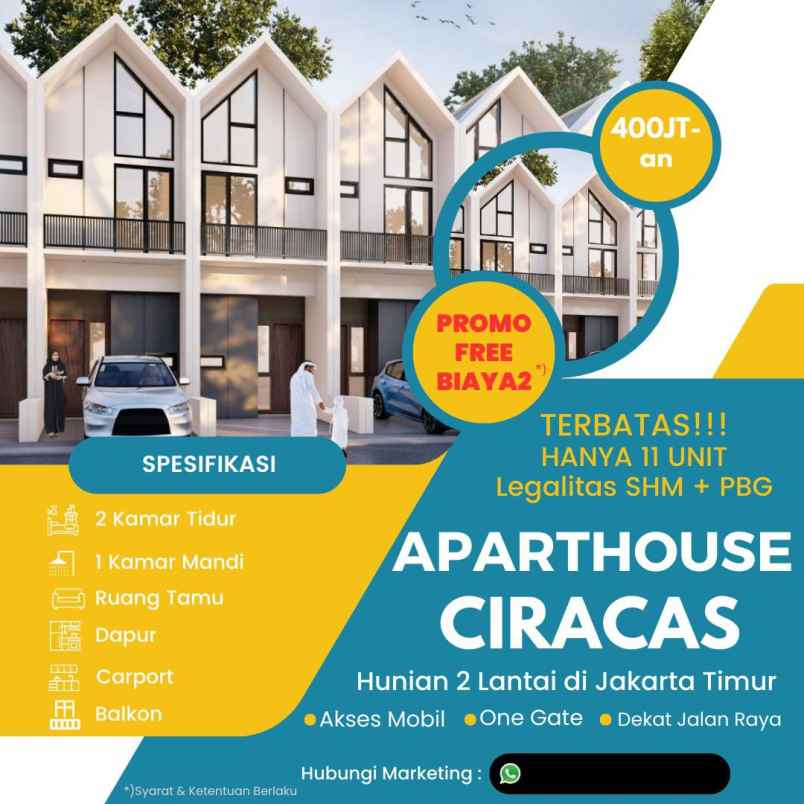 dijual rumah ciracas