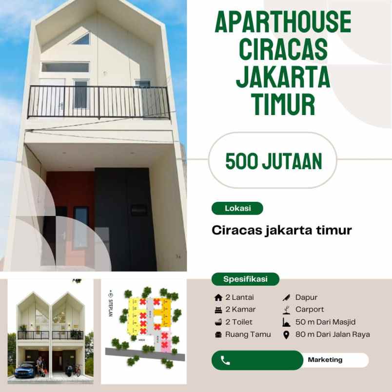 dijual rumah ciracas jakarta timur