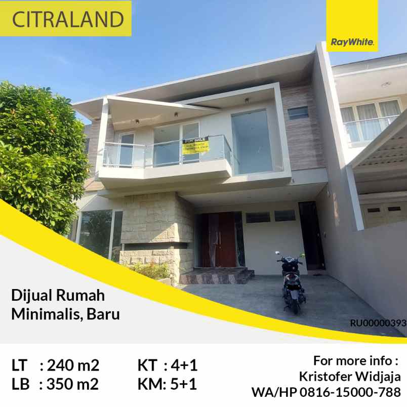 dijual rumah citraland surabaya barat