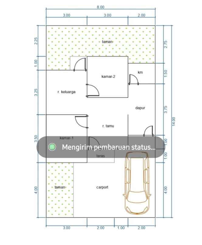 dijual rumah di perum dolog pedurungan semarang