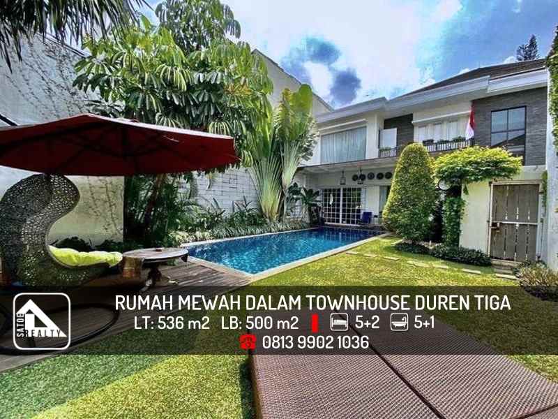 dijual rumah duren tiga pancoran