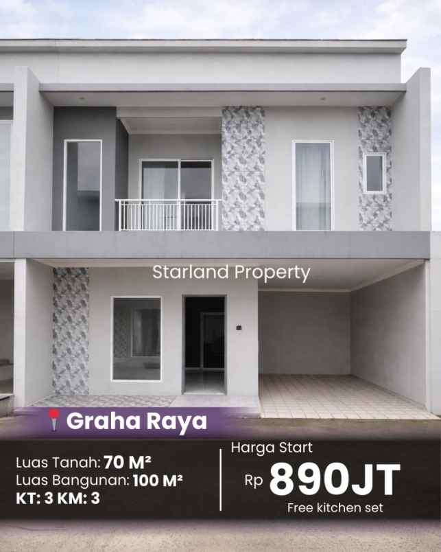 dijual rumah graha raya