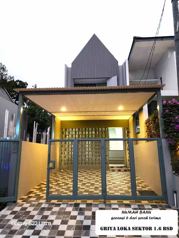 dijual rumah griya loka sektor 1 6 bsd