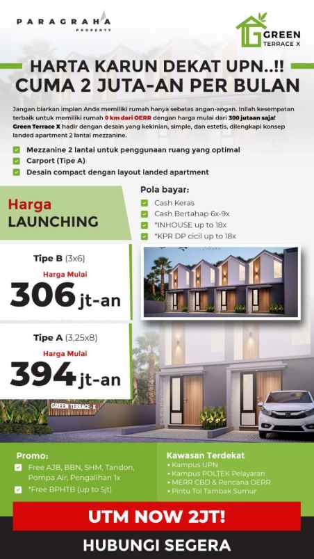 dijual rumah gunung anyar surabaya jawa