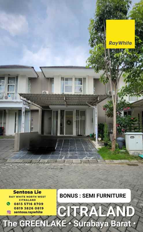 dijual rumah jalan greenlake