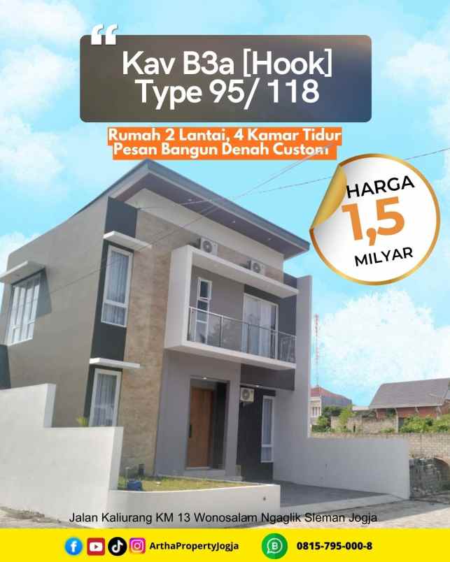 dijual rumah jalan kaliurang km 13