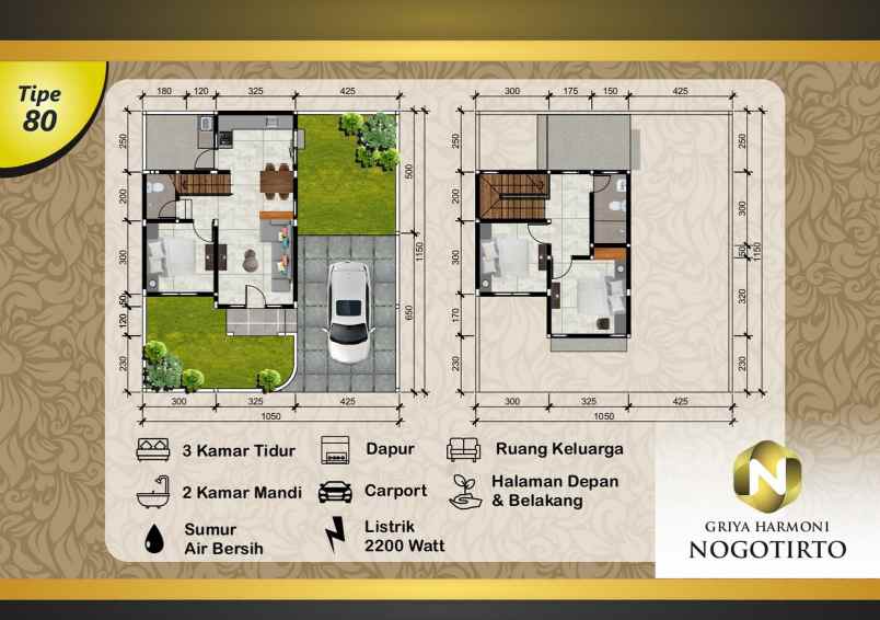 dijual rumah jalan nogotirto nogotirto