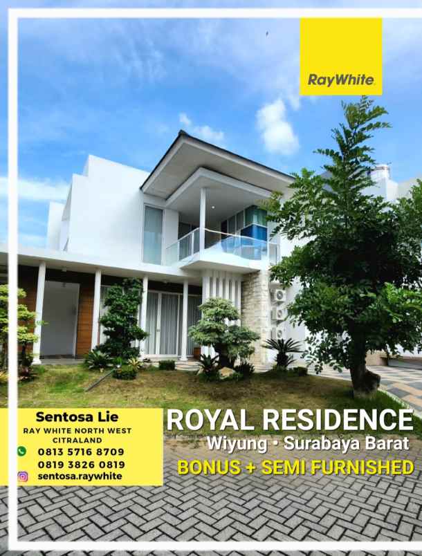 dijual rumah jalan royal residence