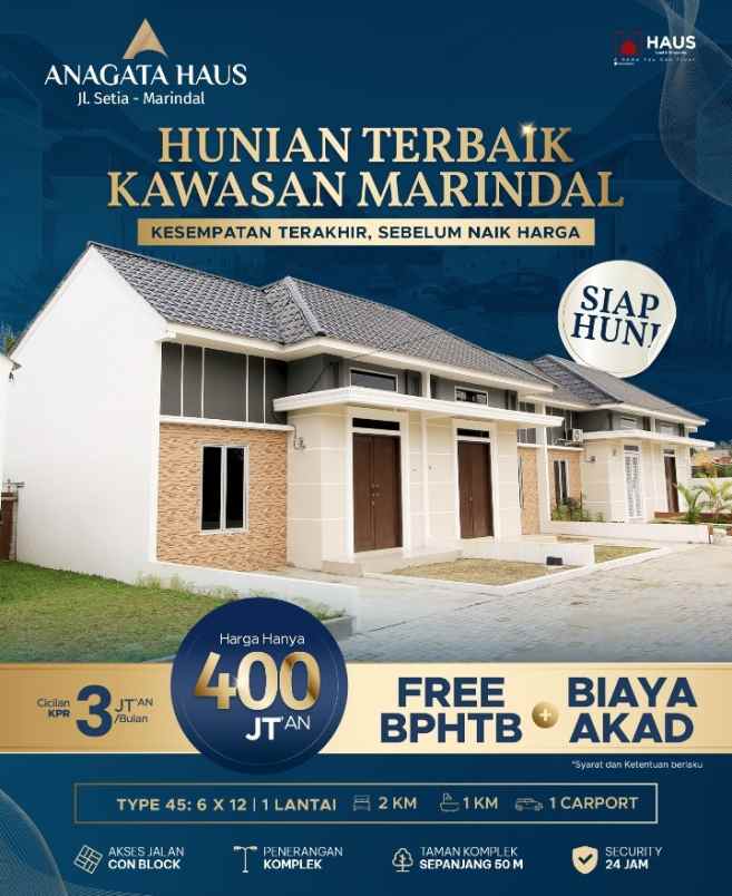 dijual rumah jalan setia pasar iii