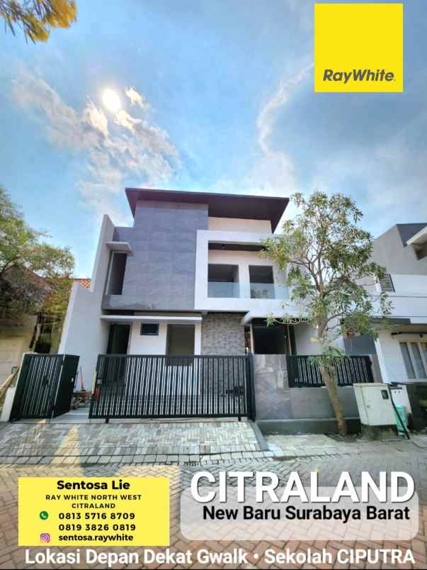 dijual rumah jalan taman internasional