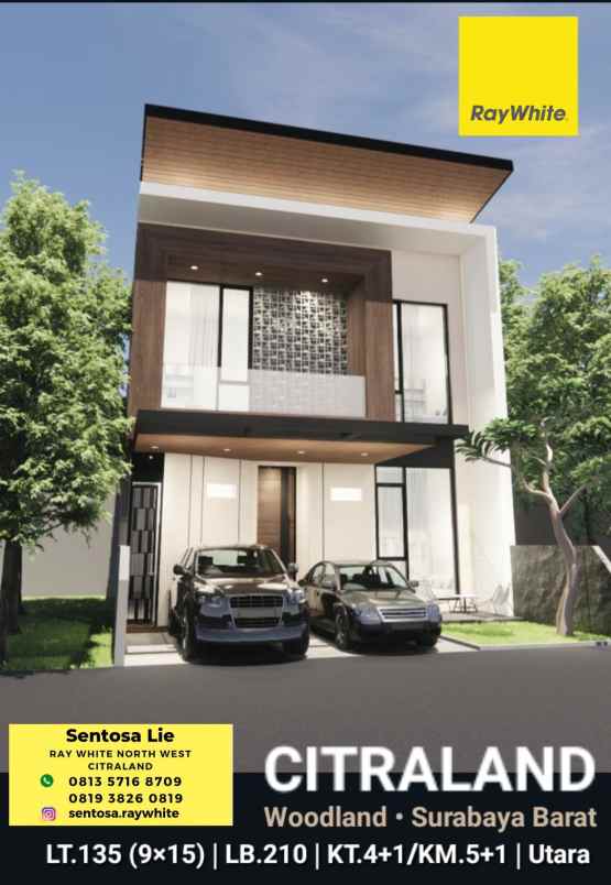 dijual rumah jalan woodland