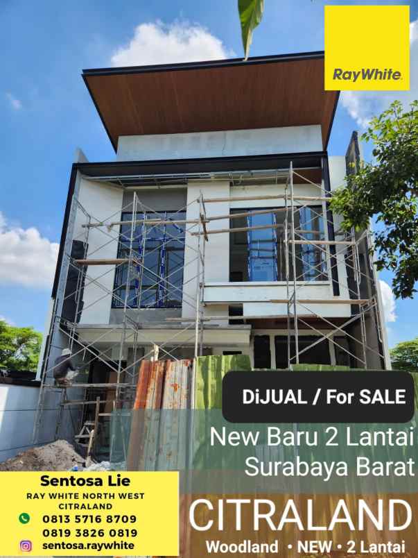 dijual rumah jalan woodland citraland