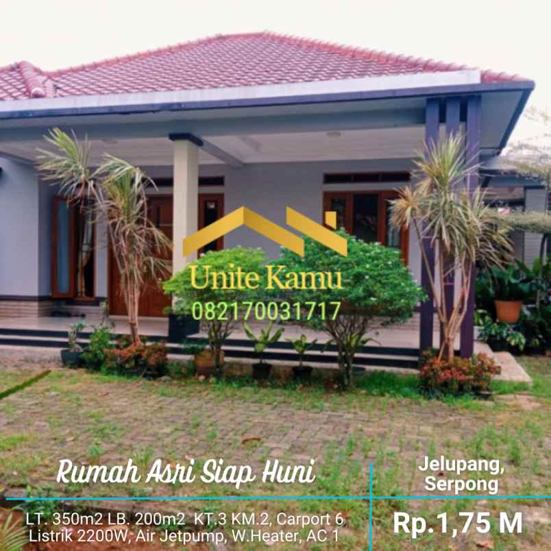 dijual rumah jelupang serpong