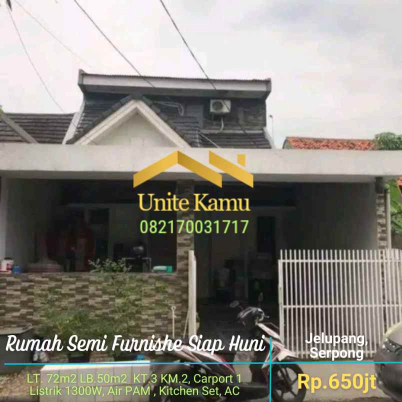 dijual rumah jelupang serpong