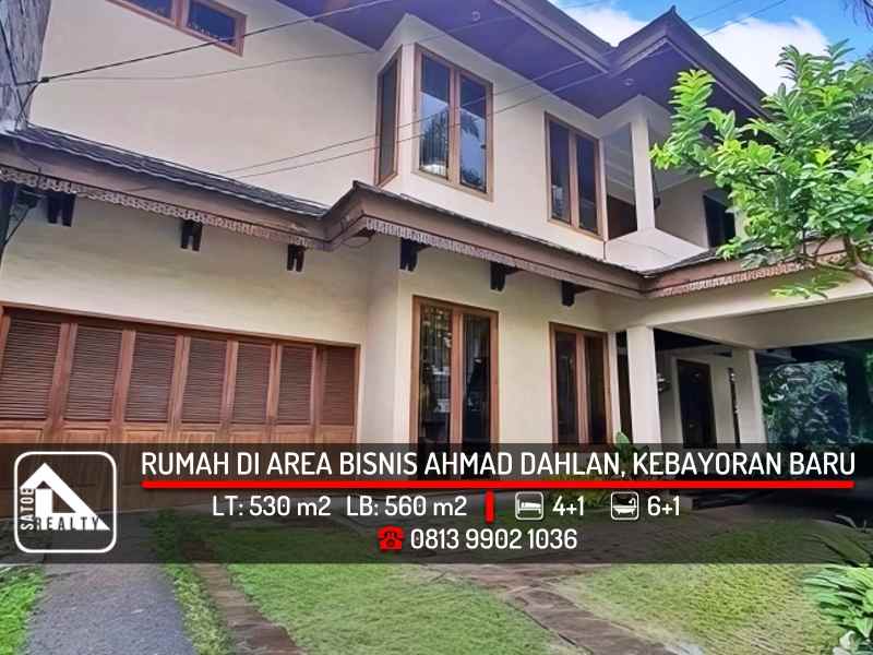 dijual rumah jl ahmad dahlan kebayoran baru