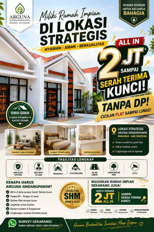 dijual rumah jl citeureup sindangpanon