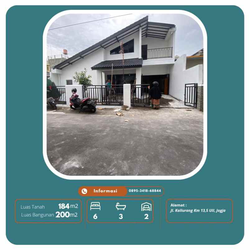 dijual rumah jl kaliurang km 13 5